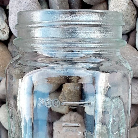 Harvest Time Pint Jar Vintage Haystack Fall Thanksgiving Glass Storage Decor - Picture 7 of 9